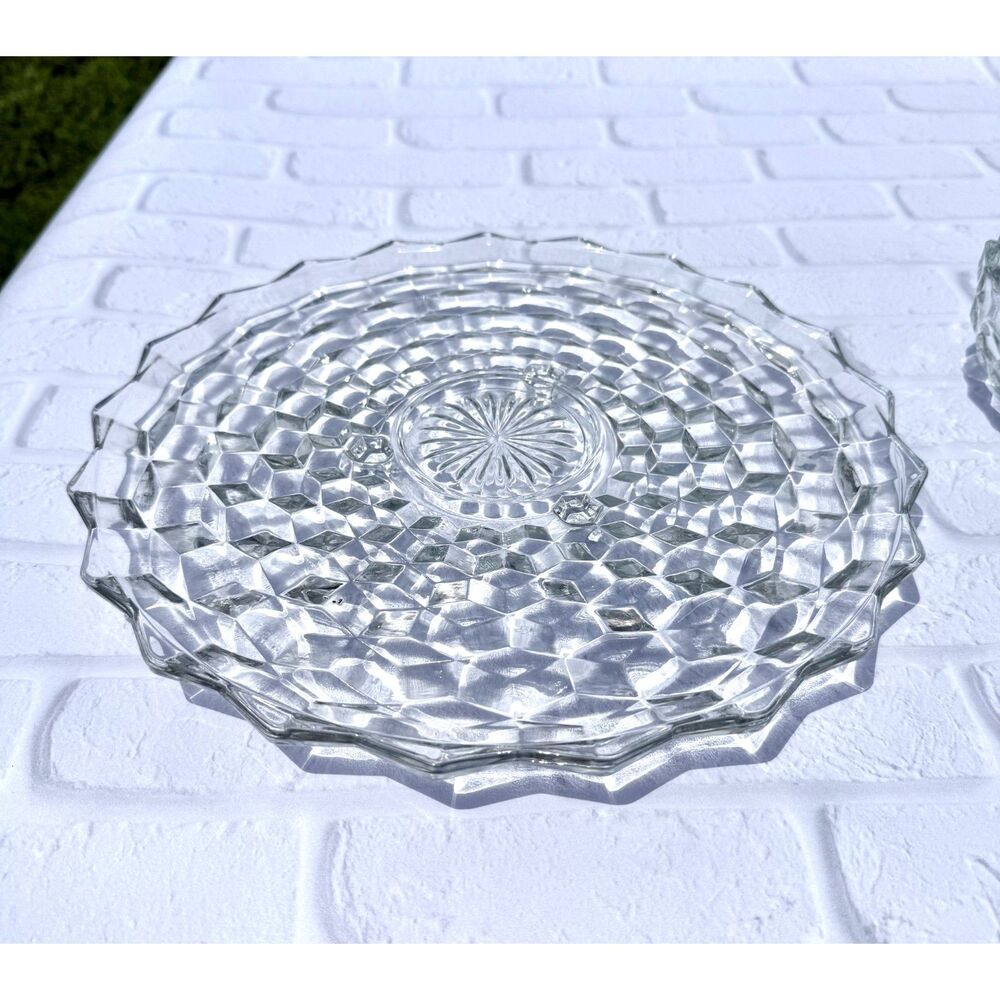 Stunning Vintage Cubic Chip & Dip Set - Picture 4 of 6